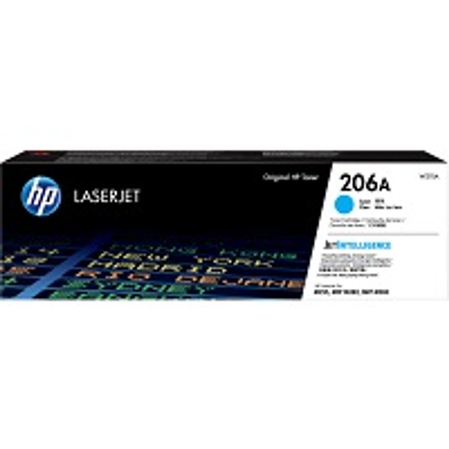 HP 206A - Cián - original - LaserJet - cartucho de tóner (W2111A) - para Color LaserJet Pro M255, M283, MFP M282, MFP M283