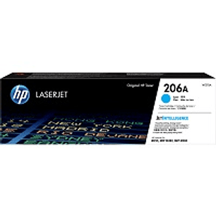 HP 206A - Cián - original - LaserJet - cartucho de tóner (W2111A) - para Color LaserJet Pro M255, M283, MFP M282, MFP M283