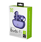 Klip Xtreme KTE-015BK Buds-Fi TWS Audífonos Inalámbricos, Bluetooth 5.4, Micrófono ENC, 13mm, 17H de Autonomía, IPX4, Toque Inteligente, Compatible Siri y Google, Purpura - Miniatura 2