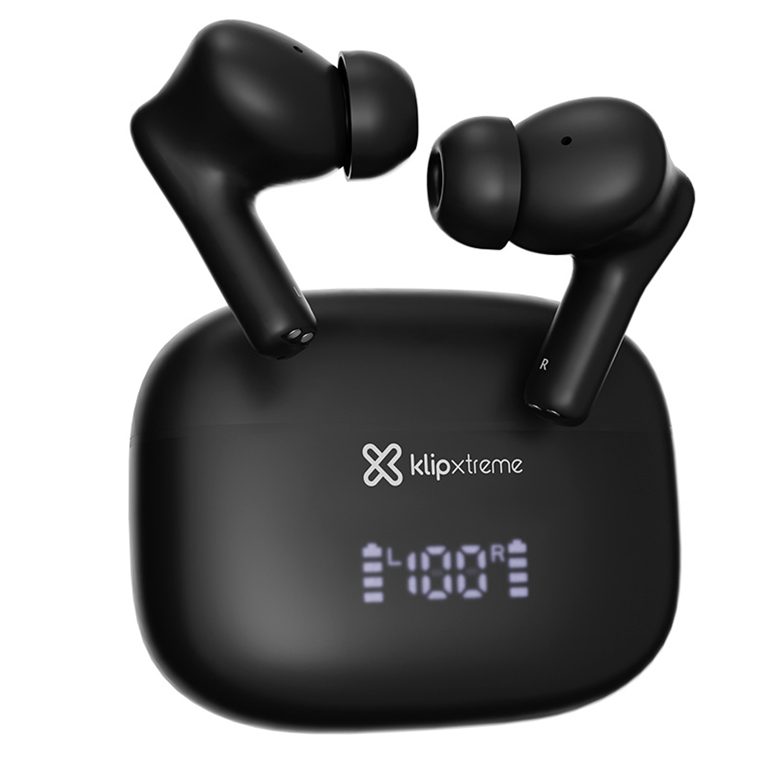 Klip Xtreme KTE-850BK Audifonos TWS con ANC Híbrida, Bluetooth 5.4, Micrófono ENC, Control Táctil, IPX4, 26h Batería, Negro 2