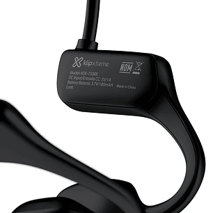 Klip Xtreme KOE-750BK OpenAir COM Audífonos Inalámbricos Open-Ear con Micrófono Boom, Bluetooth 5.3, IPX5, Batería 10H, Carga Magnética, Siri/Google Assistant