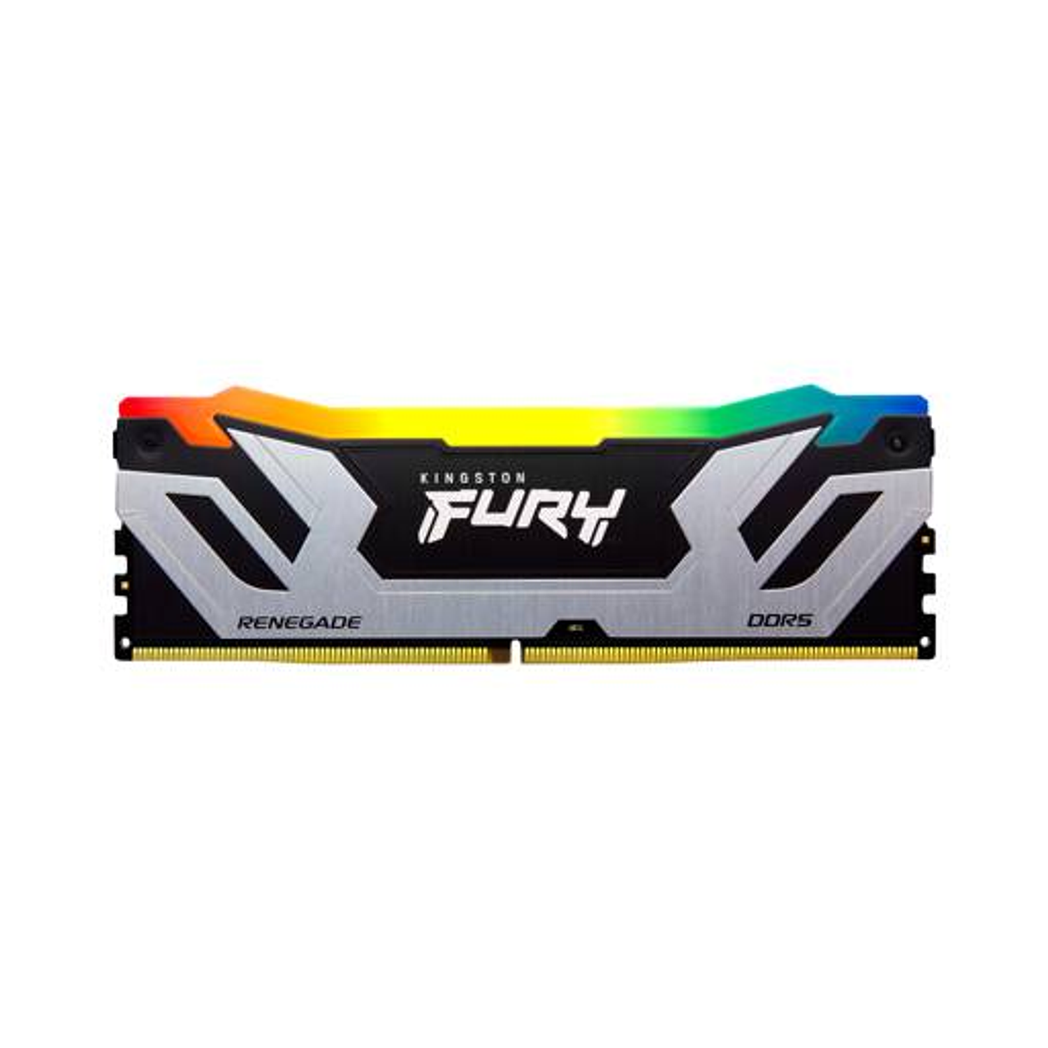 Kingston Renegade Memoria RAM DDR5, 48GB (2x24GB), 8400MT/s, CL40, DIMM, Silver/Black, RGB, CUDIMM, XMP 3