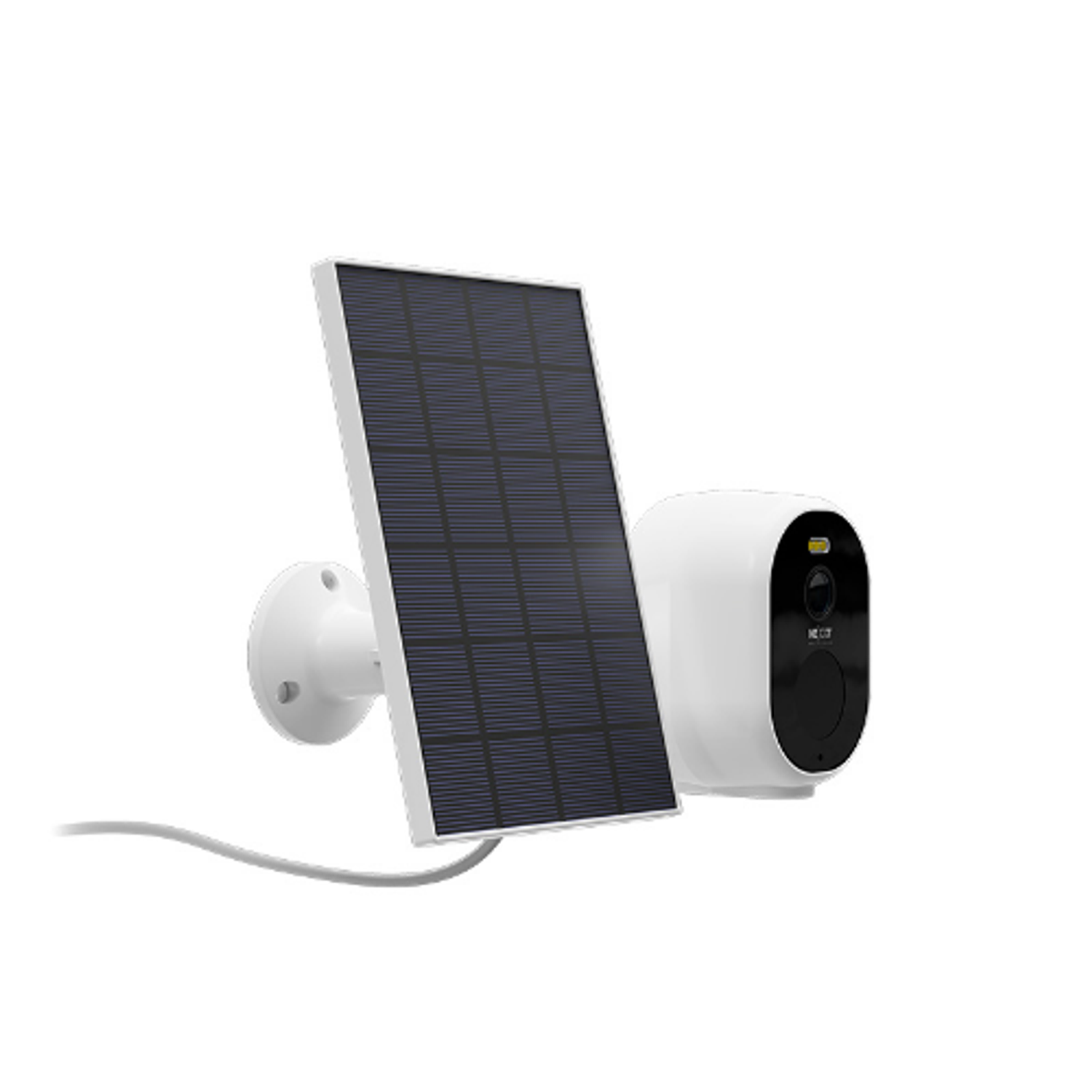 Nexxt Solutions NHC-OF20S Cámara con Panel Solar Wi-Fi, Seguridad Inteligente 2K, Interior y Exterior, Vigilancia 24/7, Energía Solar, IP65, MicroSD, Comunicación Bidireccional, Sirena Integrada 3