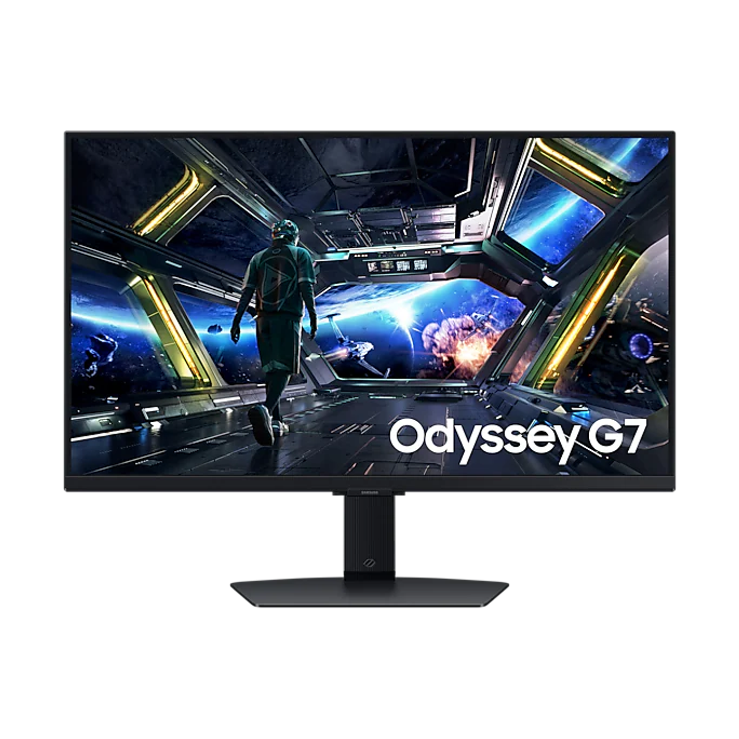 Samsung Odyssey G7 G70D Monitor Gamer 27'' 4K UHD, 144Hz Fast IPS, 1ms, HDR10+, Gaming Hub, Color Negro 1