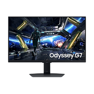 Samsung Odyssey G7 G70D Monitor Gamer 27'' 4K UHD, 144Hz Fast IPS, 1ms, HDR10+, Gaming Hub, Color Negro