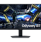Samsung Odyssey G7 G70D Monitor Gamer 27'' 4K UHD, 144Hz Fast IPS, 1ms, HDR10+, Gaming Hub, Color Negro - Miniatura 1