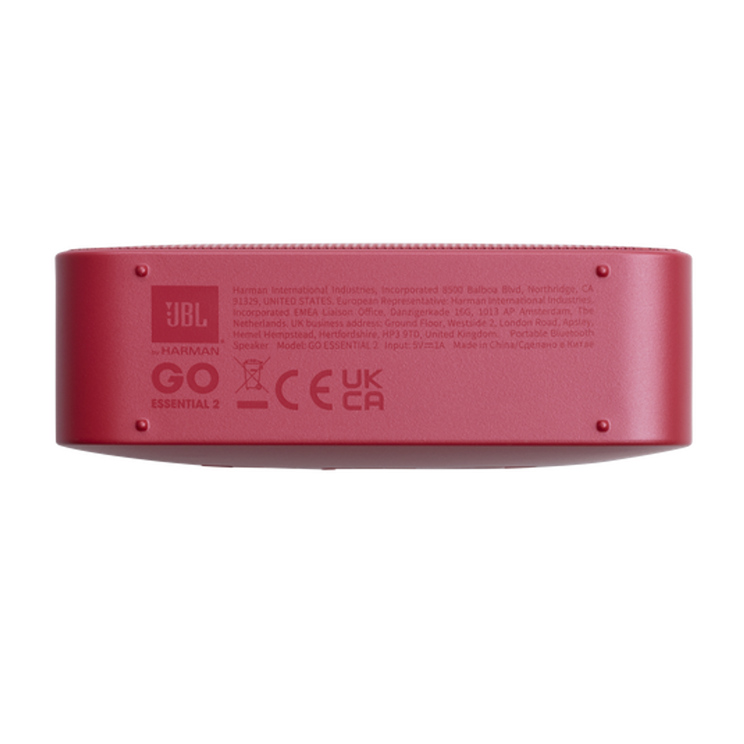 JBL Go Essential 2 Parlante Bluetooth Portátil Compacto, IP67, Rojo 7