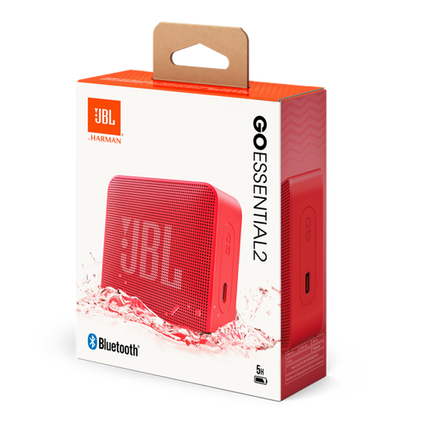 JBL Go Essential 2 Parlante Bluetooth Portátil Compacto, IP67, Rojo 9