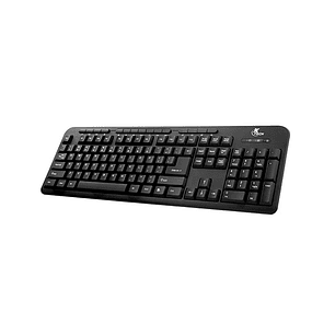  Xtech XTK-130E Teclado Multimedia con Cable USB en Inglés, Negro 