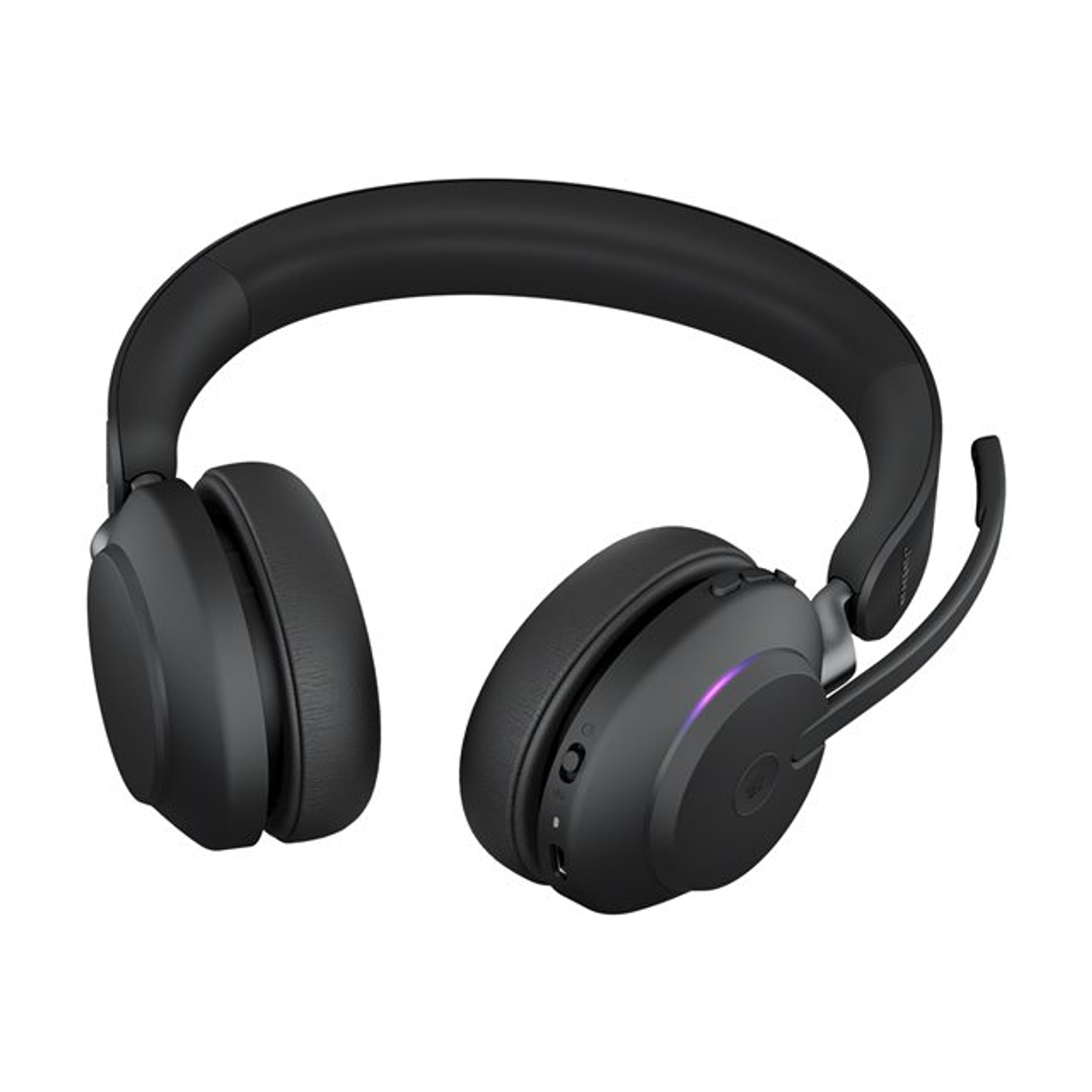 Jabra Evolve2 65 MS Stereo Audifonos Bluetooth Inalámbricos, con Micrófono, Cancelación de Ruido Pasiva, Conexión USB-C, Certificados para Microsoft Teams, Negro 5