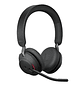 Jabra Evolve2 65 MS Stereo Audifonos Bluetooth Inalámbricos, con Micrófono, Cancelación de Ruido Pasiva, Conexión USB-C, Certificados para Microsoft Teams, Negro - Miniatura 1
