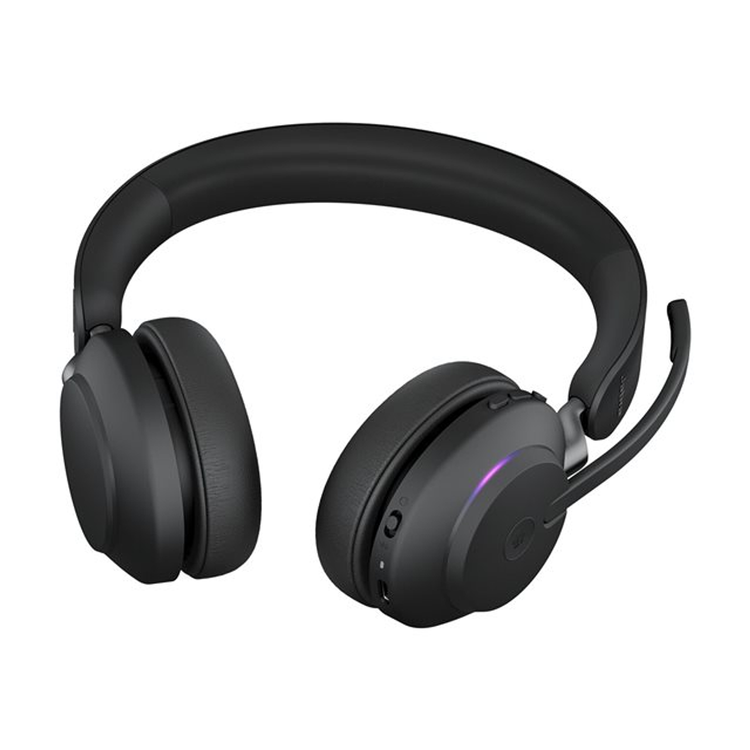 Jabra Evolve2 65 MS Stereo Audifonos Bluetooth Inalámbricos, con Micrófono, Cancelación de Ruido Pasiva, Conexión USB-C, Certificados para Microsoft Teams, Negro 6