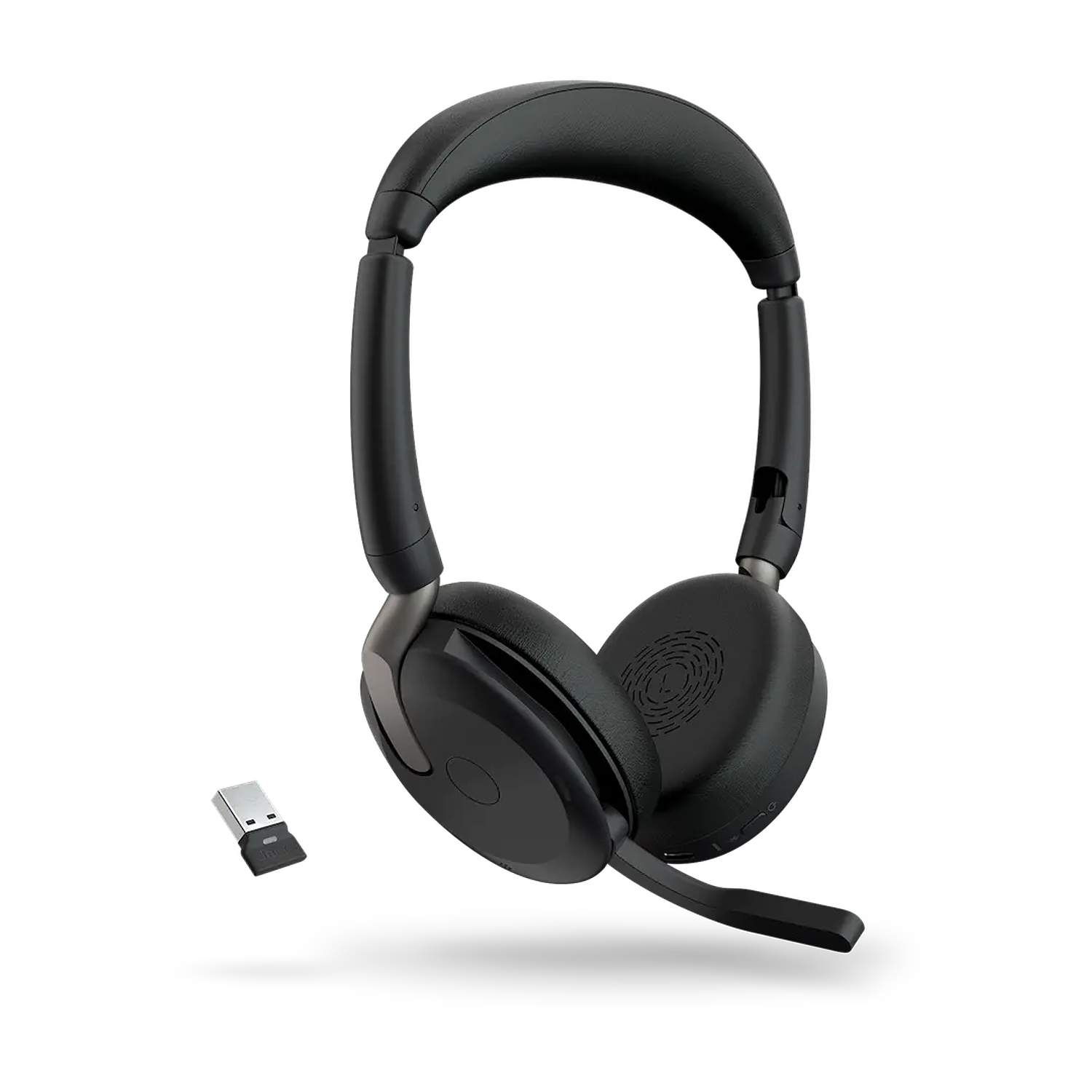 Jabra Evolve2 65 Flex Audifonos Bluetooth Profesionales, ANC, Micrófono, Comodidad, Trabajo Híbrido 1