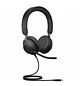 Jabra Evolve2 40 SE, Audífonos USB-C y USB-A, Estéreo, Microsoft Teams, 40 mm, Negro - Miniatura 1
