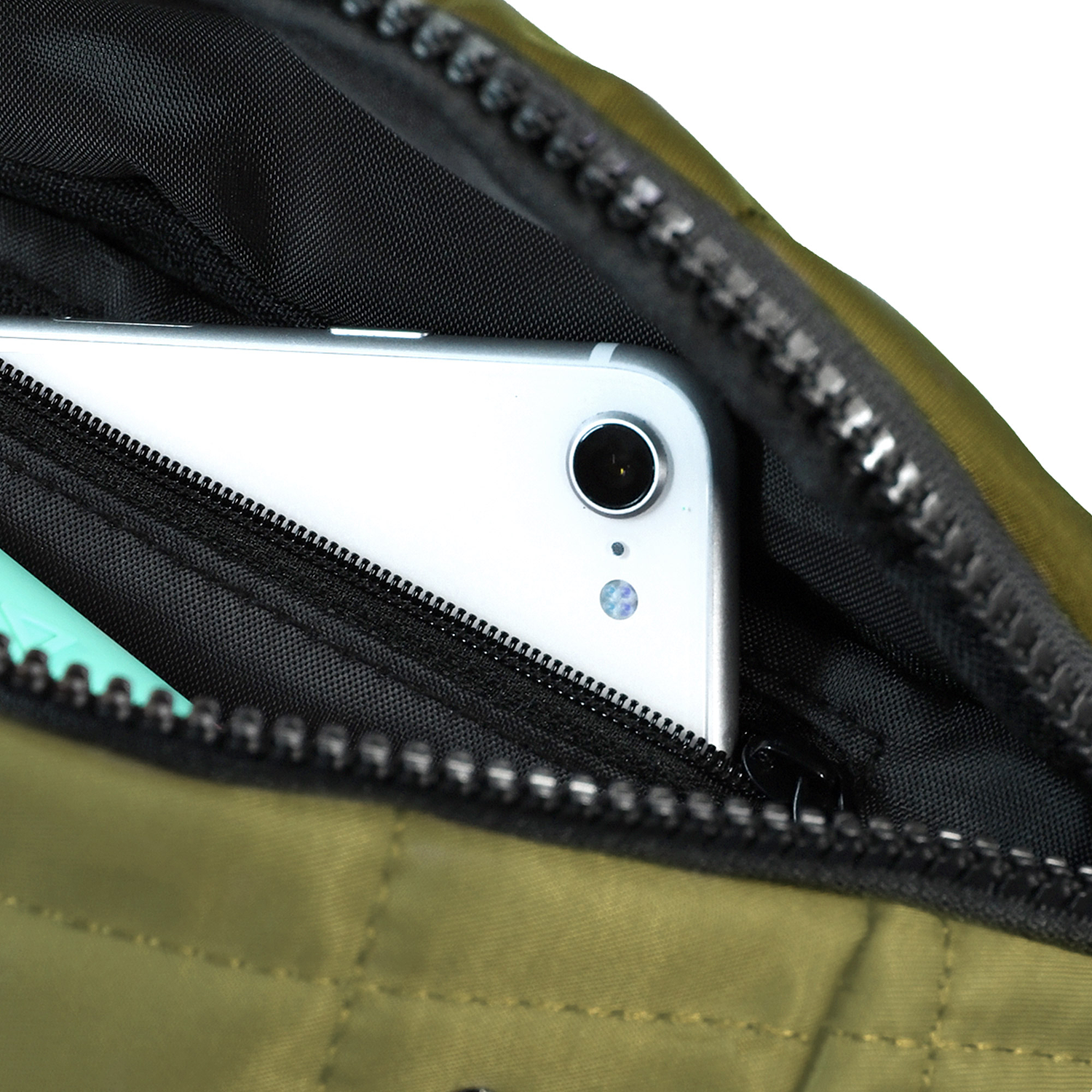 Klip Xtreme KFP-550 Riñonera, Bolsa de Cintura, Repelente al Agua, Manos Libres, Ajustable, Deportiva, Verde 2