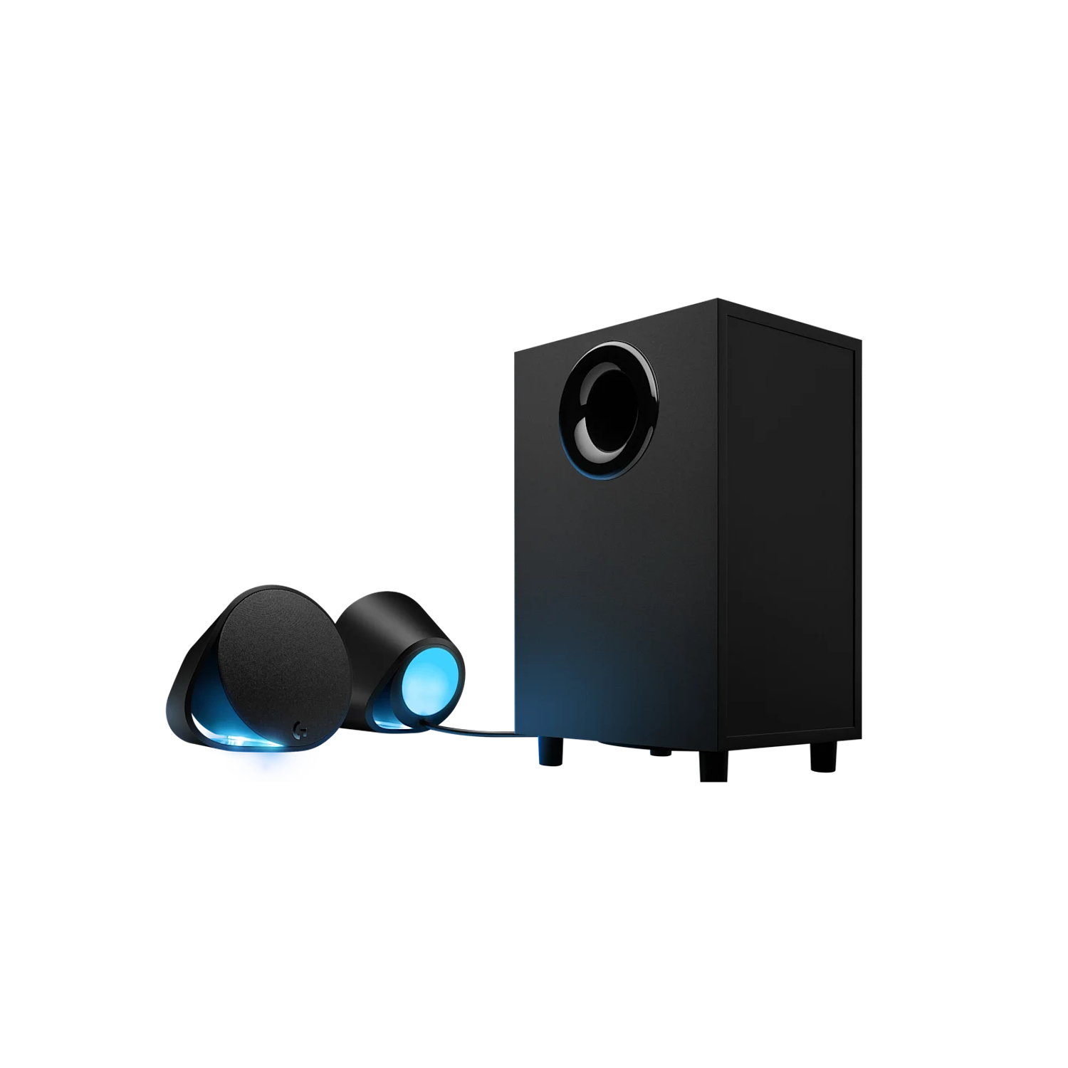 Logitech G560 Parlantes Gamer 2.1 RGB LIGHTSYNC, Bluetooth, USB, 240W, Sonido Envolvente, Negros 1