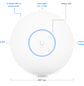 Ubiquiti UniFi U6-PRO, Punto de Acceso Inalámbrico, Wi-Fi 6, 2.4 GHz, 5 GHz, Pared, Techo - thumbnail 1