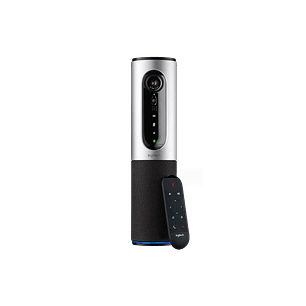 Logitech Connect Cámara de VideoConferencias Portátil FHD, Parlantes Bluetooth 360°, Zoom 4X