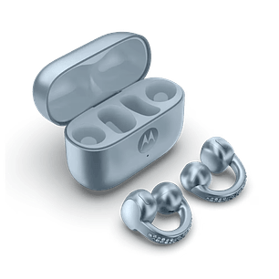 Motorola Moto Buds Loop Swarovski Audífonos Inalámbricos Open-Ear con Sound by Bose, Dolby Atmos, Bluetooth 5.4, Autonomía 37 horas
