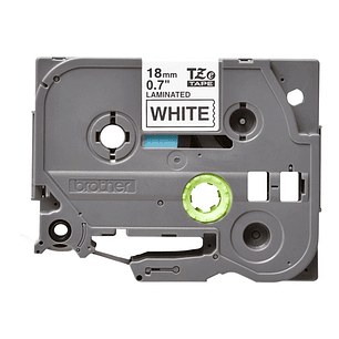 Brother TZe-241 Cinta Laminada 18mm, Negro sobre Blanco, 8m, Compatible P-Touch, PT-D600, PT-E550, PT-P900