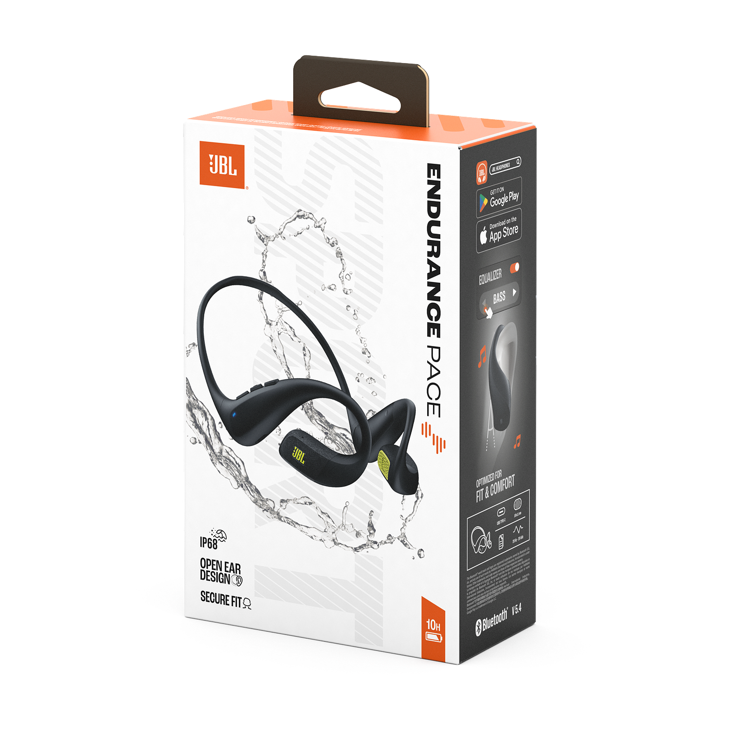 JBL Endurance Pace Audifonos, Diseño Abierto, Banda de Titanio, Bluetooth 5.4, IP68, 10h Batería, Deportivos, a Prueba de Agua y Sudor, Negro 10