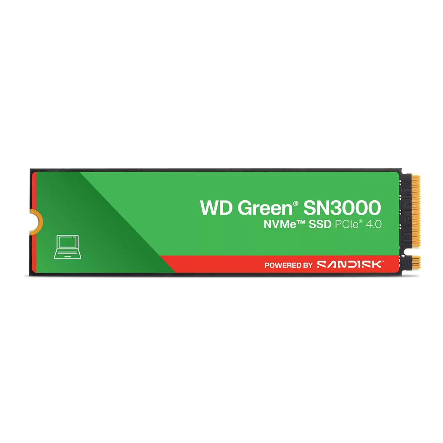 Western Digital WD Green SN3000, SSD NVMe M.2 500GB, PCIe Gen4, 5000MB/s, Interno para PC y Notebook, Alta Velocidad 1