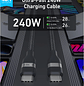 Anker Cable USB-C a USB-C 240W 90cm, Carga Rápida, Trenzado Reciclado, Compatible MacBook, iPhone 15, Samsung, Laptop, Negro - Miniatura 2