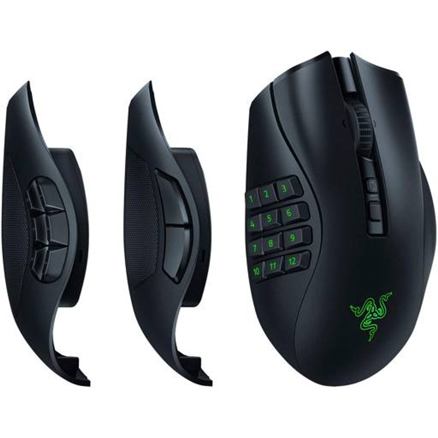 Razer Naga V2 Pro Mouse Gamer MMO, 22 Botones Programables, HyperScroll Pro, Wireless/Bluetooth/USB-C, Sensor 30K, RGB, Alta Precisión 3