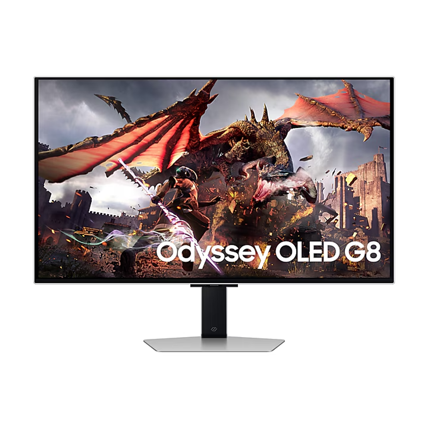 Saumsung G80SD Odyssey Monitor Gamer 32” Plano, Pivote , 240Hz, 0,03 ms OLED, UHD, 4K, HDR10+, Altavoces Integrados, HDMI, DP 1