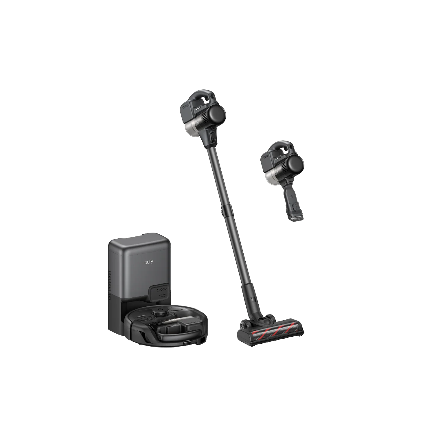 Eufy Robot Aspirador 3-en-1 Aspirador de Varilla de Mano y Robot FlexiONE 3-en-1, 30.000 Pa Máx. Succión, Navegació LiDAR con Triple Laser y Filtración 5 Etapas H11 5