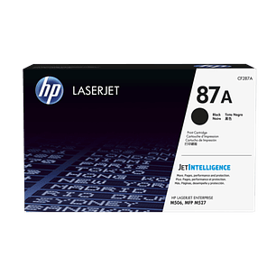 HP 87A Tóner Láser Original  Negro