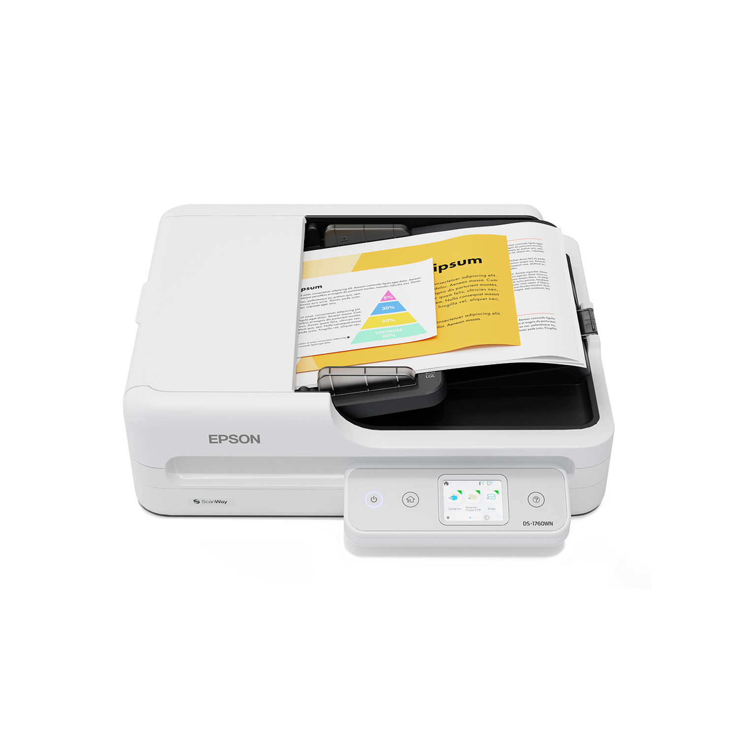 Epson DS-1760WN Escáner Plano de Documentos a Color Dúplex, Inalámbrica, Ethernet y Alimentador Automático de Documentos 4
