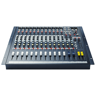 Soundcraft EPM12 Consola de Mezclas Analógica, 12 Canales Mono + 2 Estéreo, Pre-Amps GB30 y EQ de 3 Bandas con Barrido