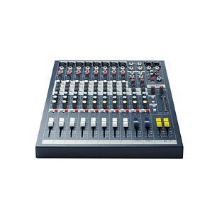 Soundcraft EPM8 Consola de Mezclas Analógica, 8 Canales Mono + 2 Estéreo, Pre-Amps GB30, EQ de Barrido y 2 Buses Auxiliares