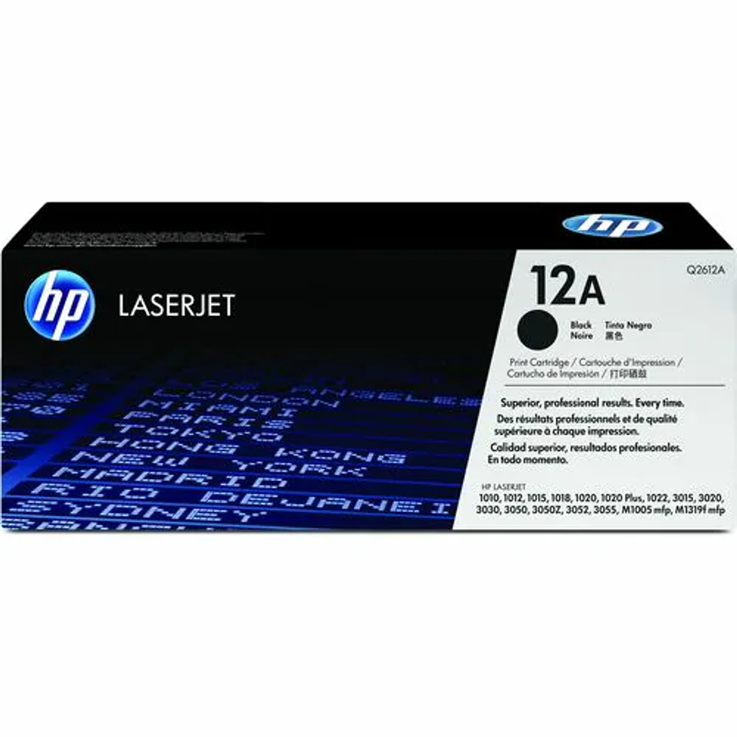 HP 12A Cartucho de tóner Láser Original Negro