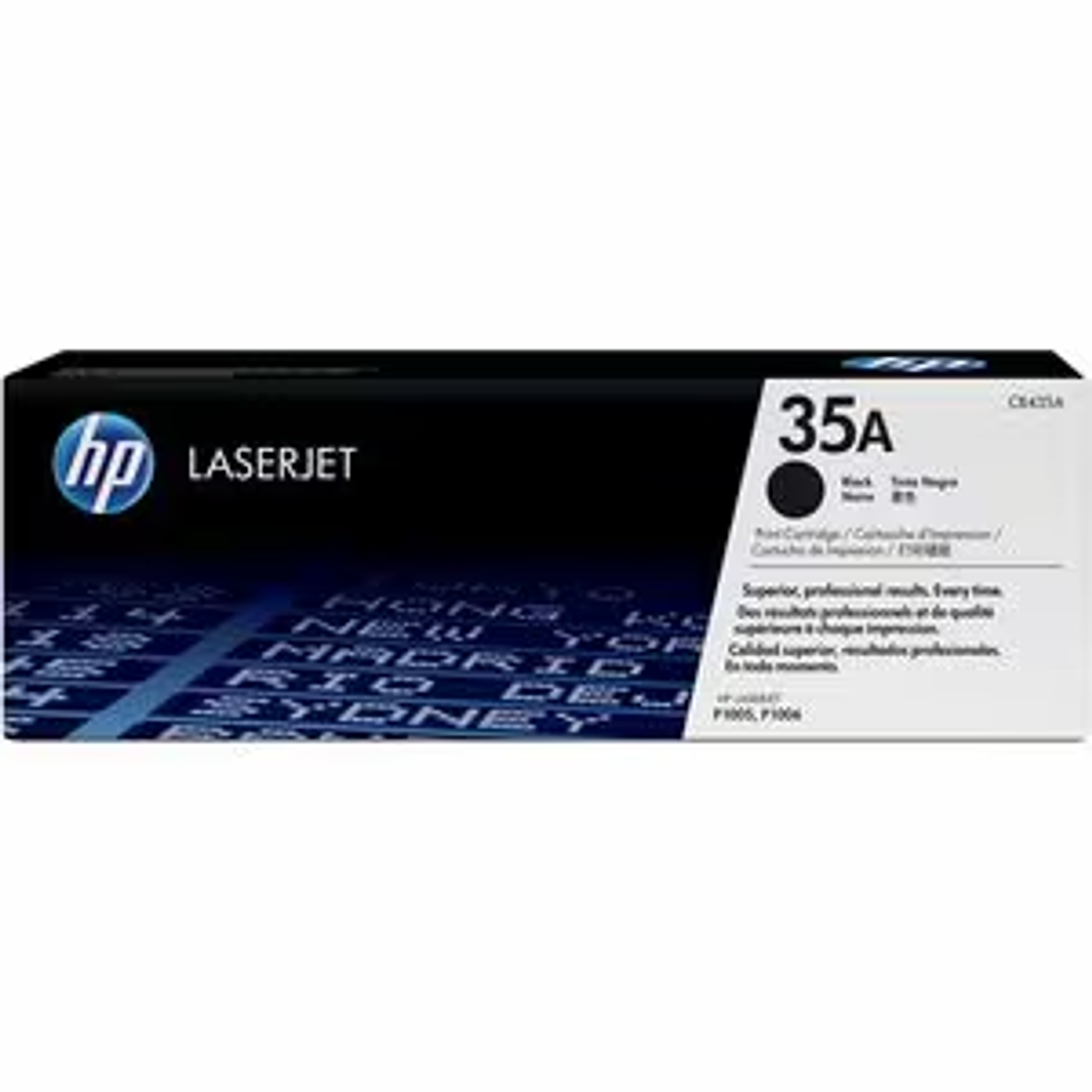 HP 35A Tóner Laser Original Rendimiento 1.500 Páginas, Negro 