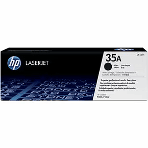 HP 35A Tóner Laser Original Rendimiento 1.500 Páginas, Negro 