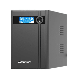 Hikvision DS-UPS2000/CL UPS Back-Up, 2000 VA, 1200 W, 6 Tomas NEMA 5-15 con Protección contra Sobrecargas y Baterías de 12 V 9 Ah X 2 