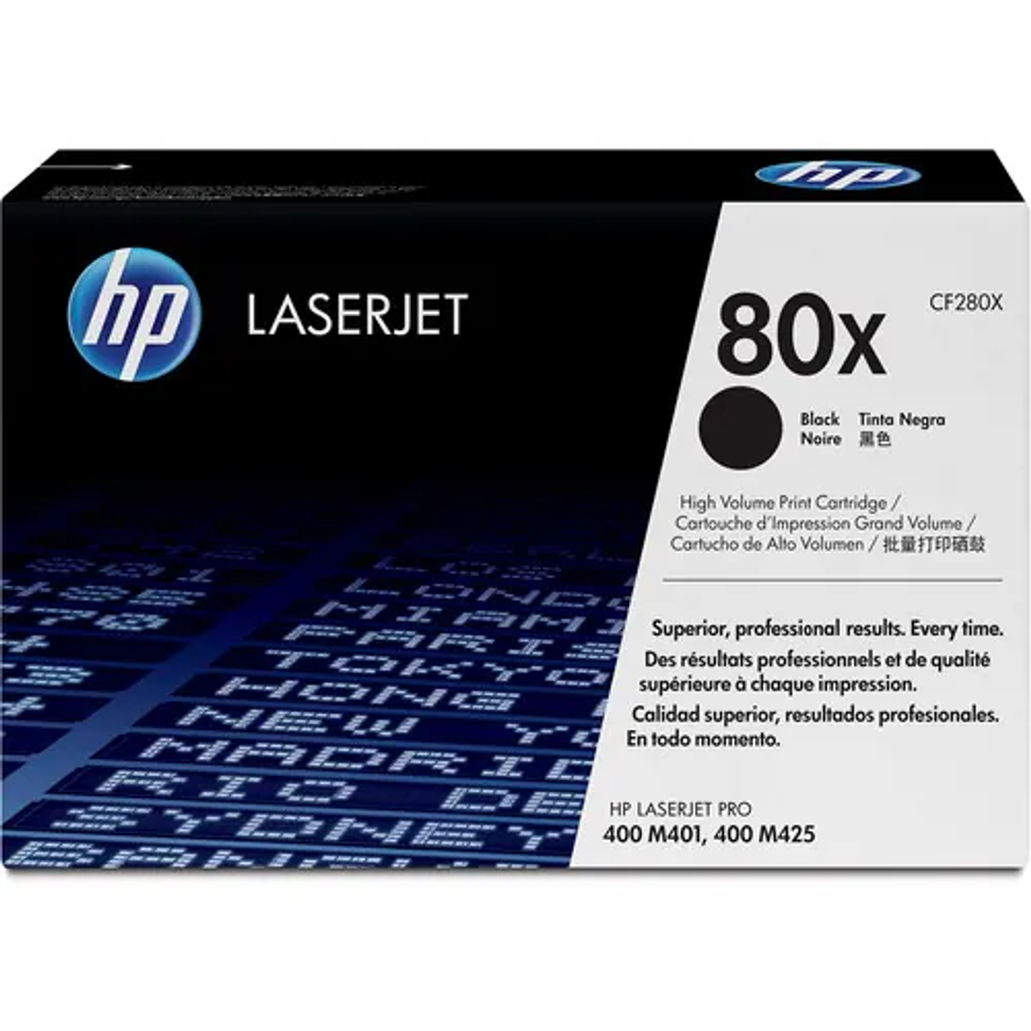 HP 80X Tóner Laser Original Negro Rendimiento 6.900 páginas