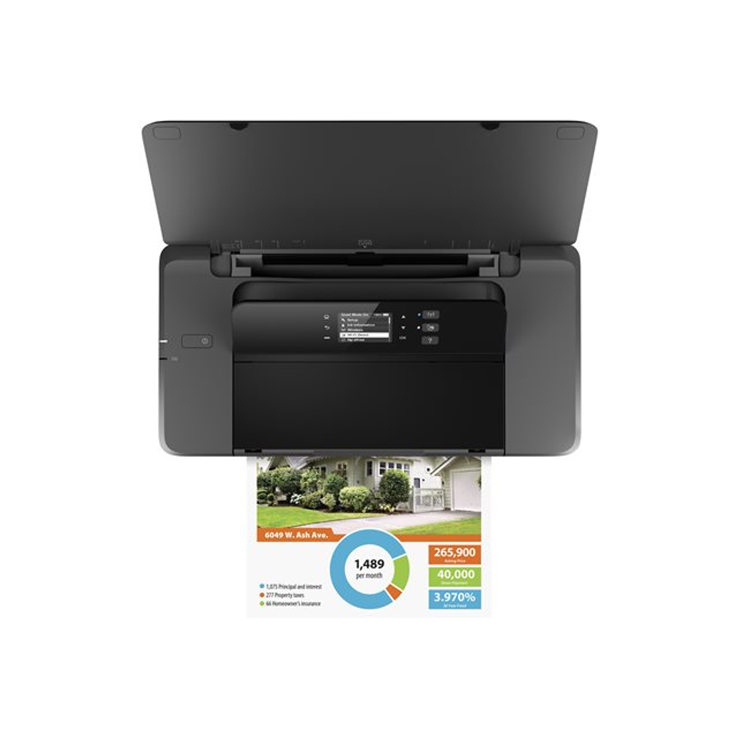 HP OfficeJet 200 Mobile Impresora Portatil Inyección de Tinta a Color, Inalámbrica Wi-Fi, USB , Batería, A4 4
