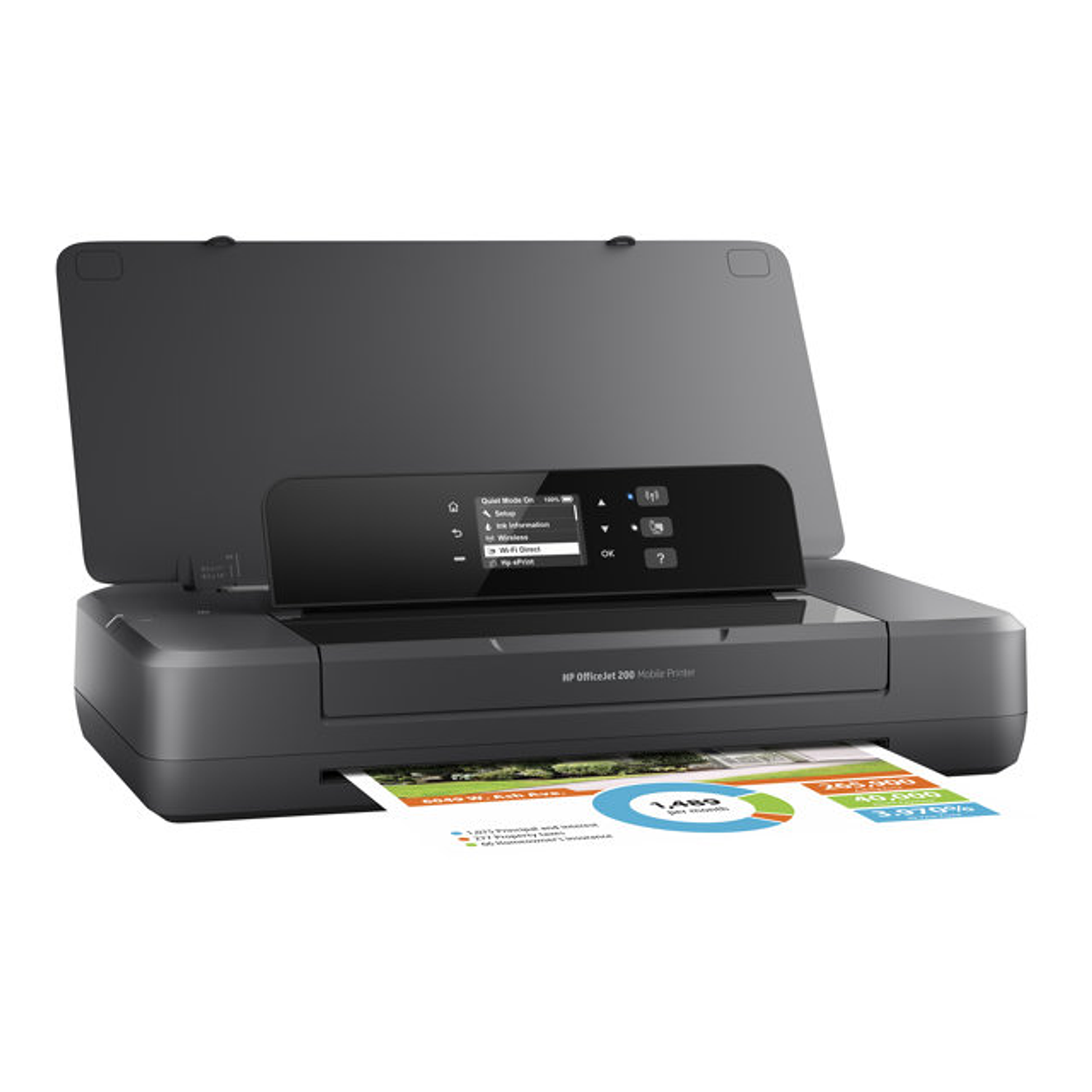 HP OfficeJet 200 Mobile Impresora Portatil Inyección de Tinta a Color, Inalámbrica Wi-Fi, USB , Batería, A4 2