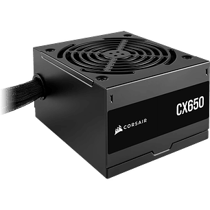 Corsair CX650 80 Plus Bronze, Fuente de Alimentación ATX, 650W, Ventilador 120mm, Modular No, Eficiencia 88%, PS, PCIe, SATA