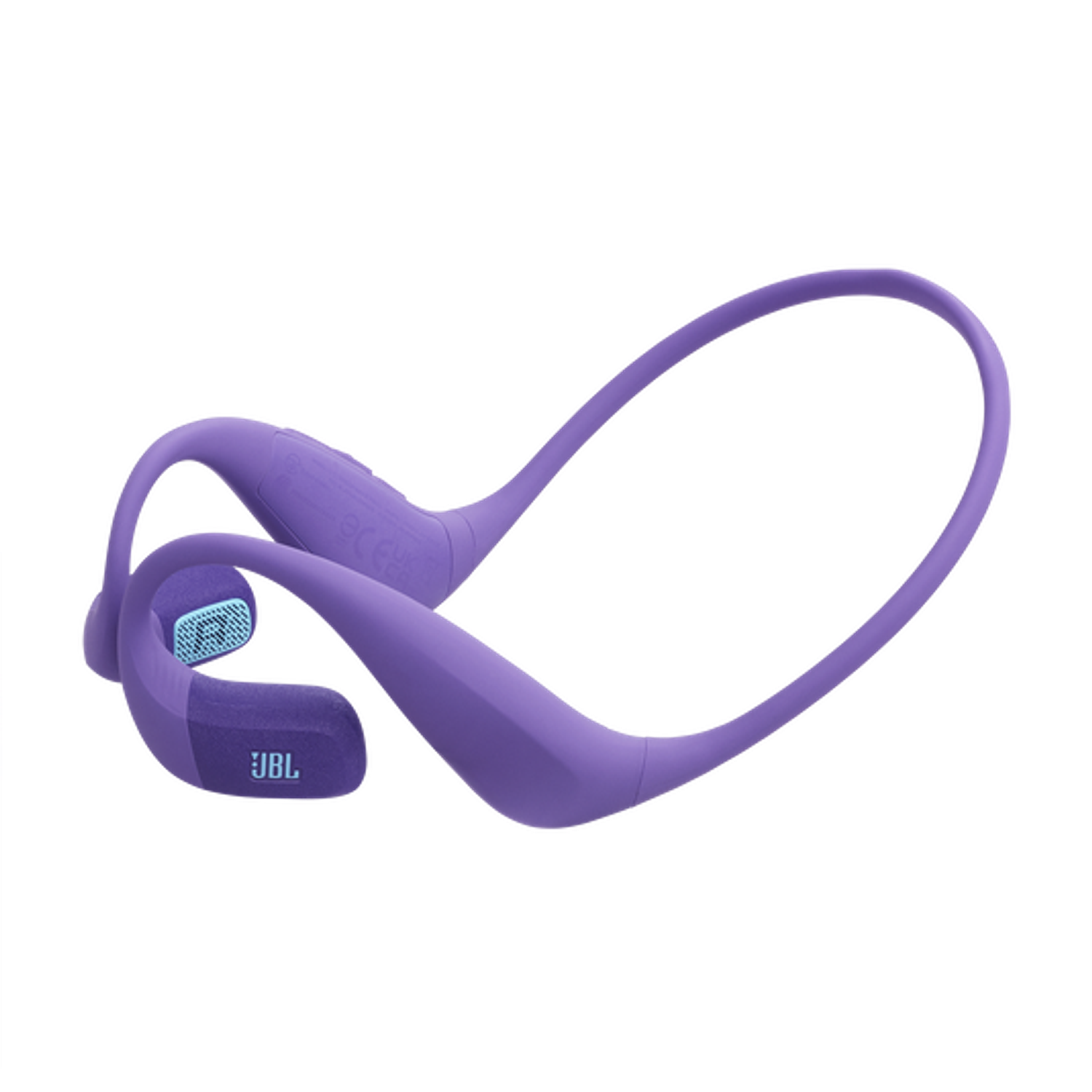 JBL Endurance Pace Auriculares Inalámbricos, Bluetooth, IP68 Resistente Agua y Polvo, Banda para Cuello con Memoria, 10h Música, Micrófono Integrado, Deportivo, Speed Charge, Manos Libres, Morados 5