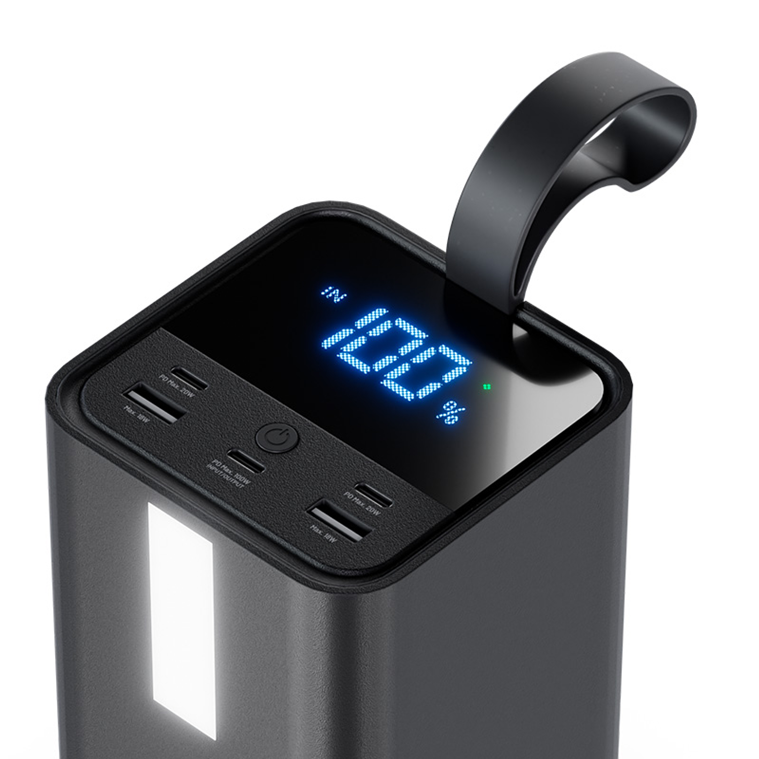 Klip Xtreme KPB-900 Power Bank 100W, 50,000 mAh, 3 USB-C, 2 USB-A, Carga Rápida, Pantalla LED, Luz SOS, Portátil, Universal 2