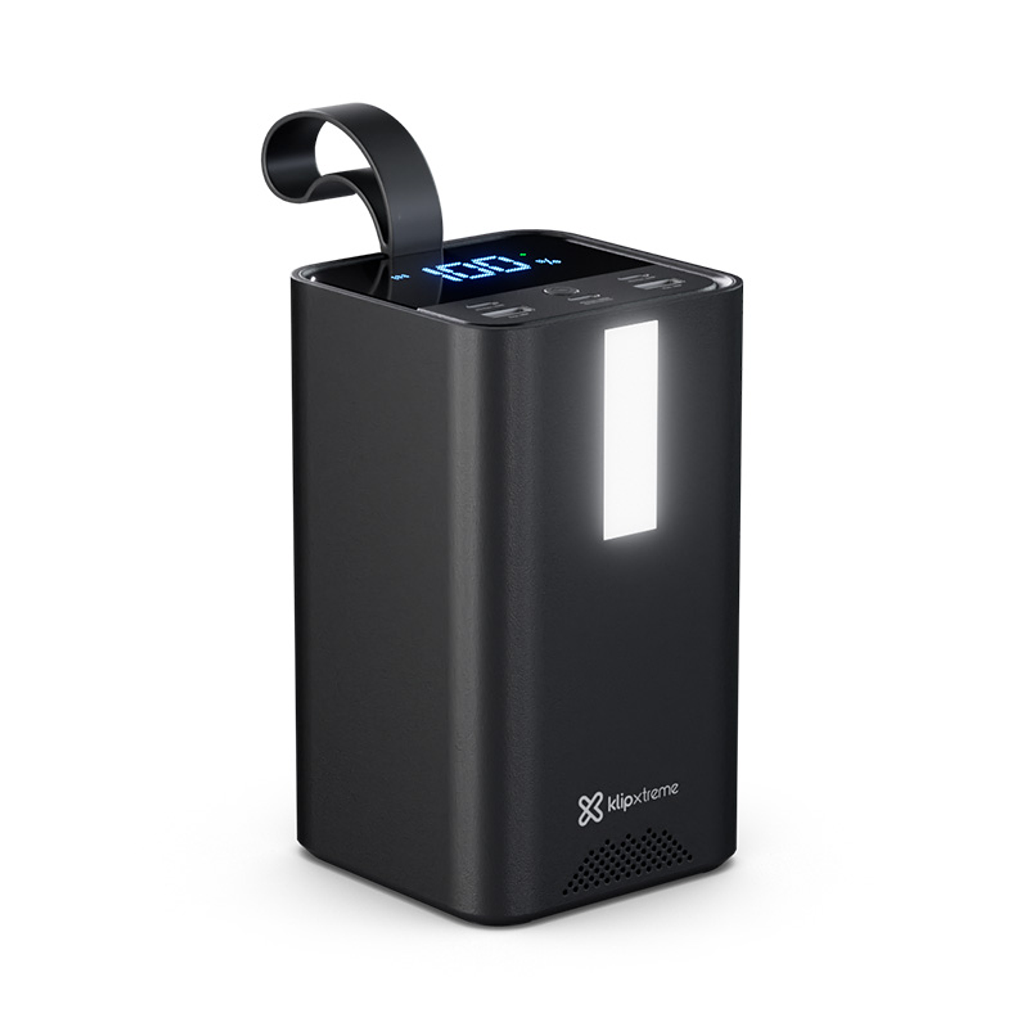 Klip Xtreme KPB-900 Power Bank 100W, 50,000 mAh, 3 USB-C, 2 USB-A, Carga Rápida, Pantalla LED, Luz SOS, Portátil, Universal 5