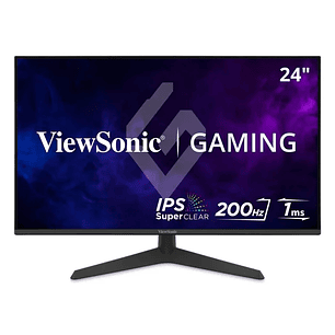 ViewSonic VX2429 Monitor 24” IPS Full HD 1080p, 200Hz, 1ms, AMD FreeSync Premium, HDMI, DisplayPort, Gaming, sin bordes, negro