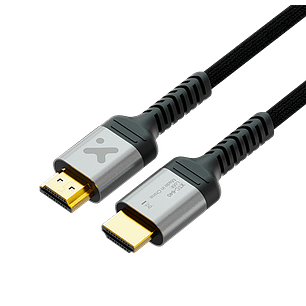 Xtech XTC-637 Cable HDMI 2.1 con Ethernet, Velocidad 8K, 60 Hz, Dynamic HDR, eARC, Macho a Macho, 1,8 m