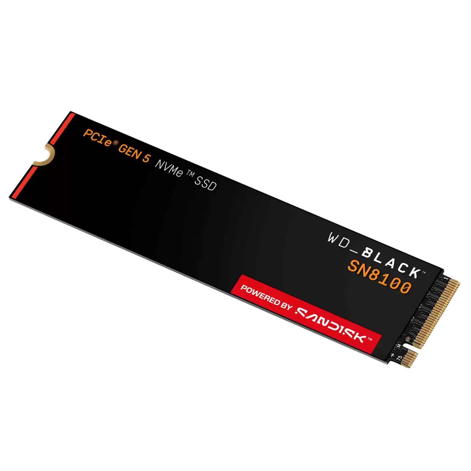 Western Digital WD_BLACK SN8100 SSD Interno 2TB, NVMe PCIe Gen 5, M.2 2280, Hasta 14.900 MB/s, Alto Rendimiento, Gaming, Workstation 1