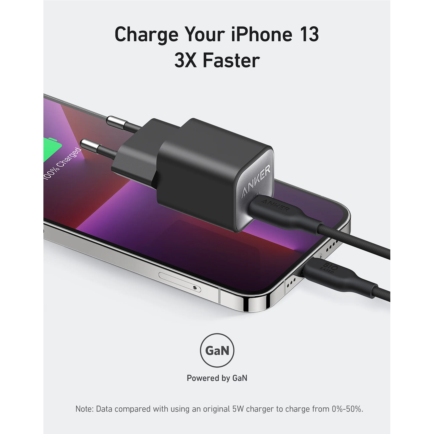 Anker 511 Nano 3 Cargador GaN 30W, Cargador USB-C Rápido, Power Delivery, ActiveShield 2.0, Cargador Compacto, iPhone, Samsung, iPad, MacBook Air, Negro 4