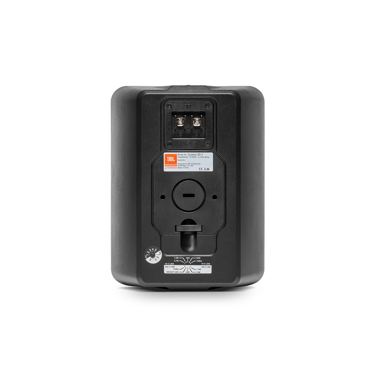 JBL Pro Control 25-1 Altavoz 2 vías Resistente al Clima, para Sistema PA, Interior/Exterior, Sonido Profesional, Negro 3